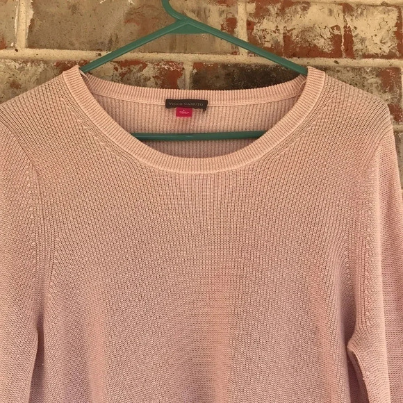 Vince Camuto Pink Crew Neck Sweater - Picture 6 of 7